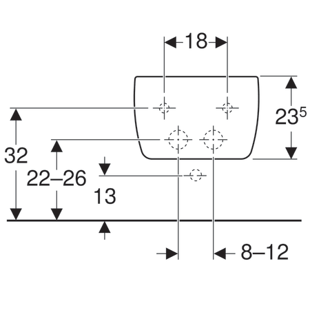 BIDEU SUSPENDAT ICON , 54X35.5, FIXARE COMPLET ASCUNSA